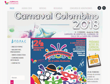 Tablet Screenshot of carnavalcolombino.com